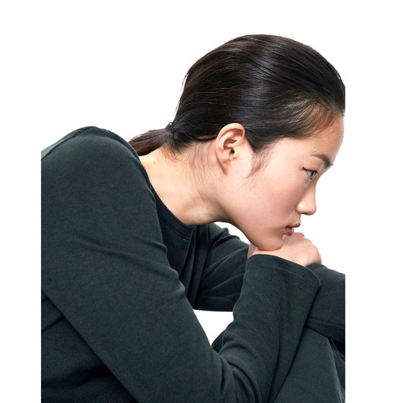 NWT Zara 100% Cotton Gray Green Ruffled Dress - Picture 3 of 7